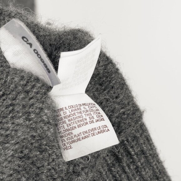 Brunello Cucinelli Grey Cashmere Fur-Trim-Hood Zip Cardigan - Picture 11 of 11